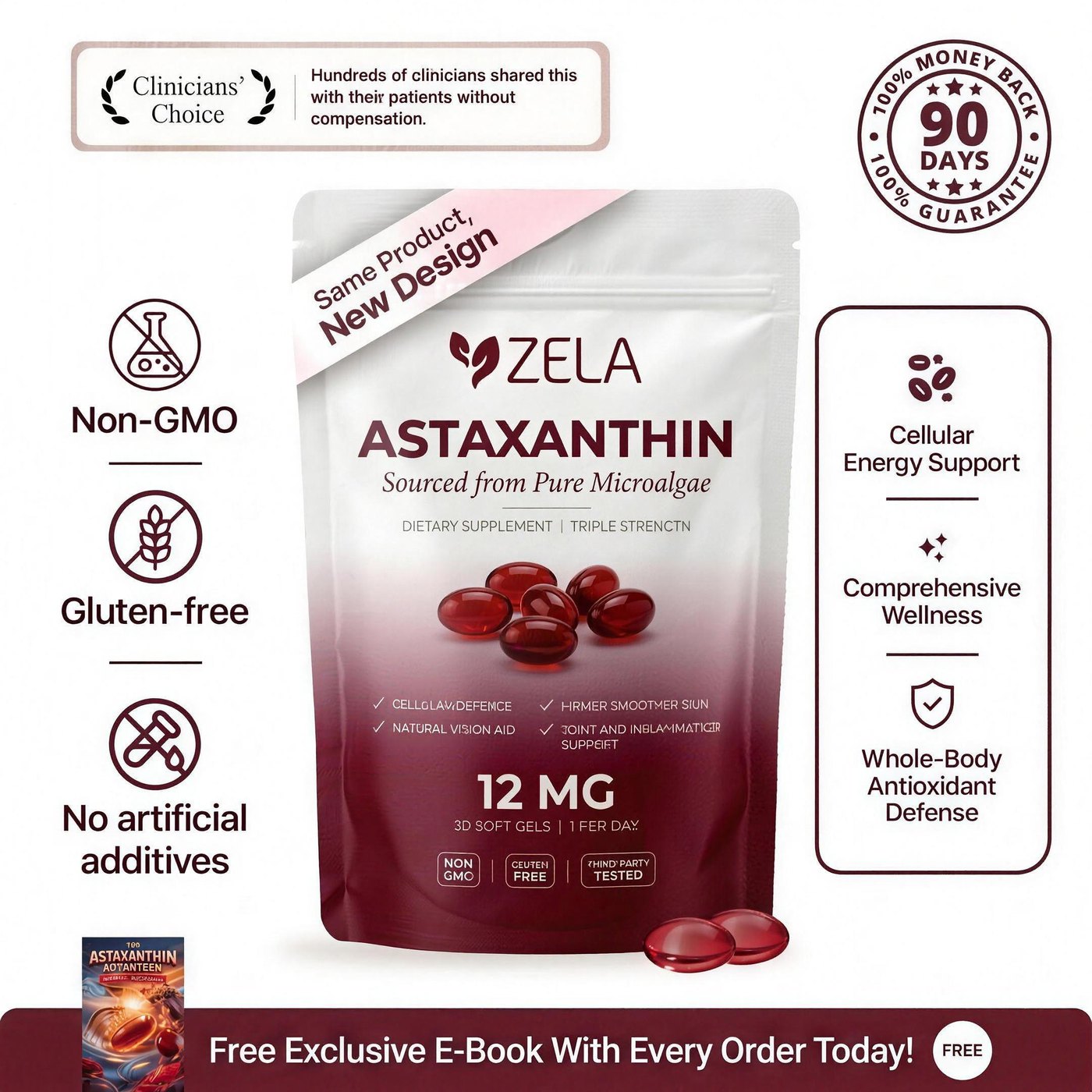 Zela Astaxanthin 12mg pack